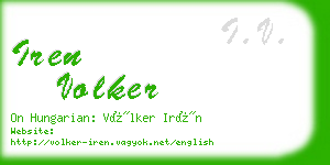 iren volker business card